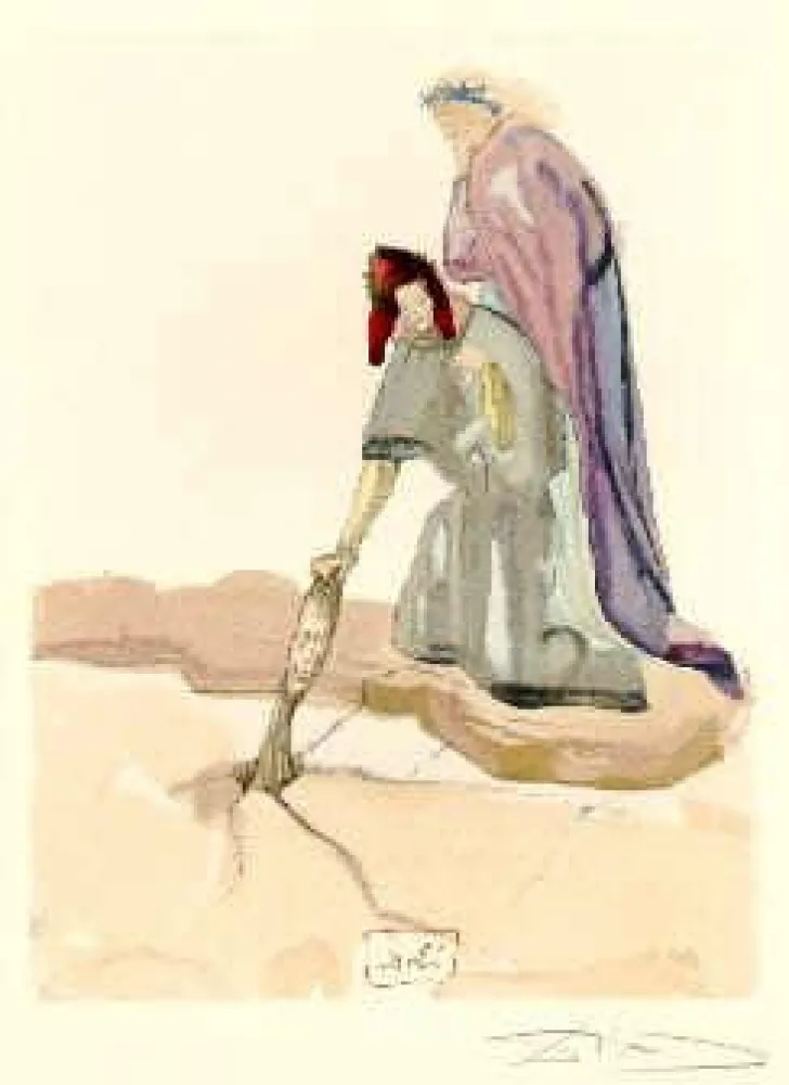 リトグラフ Dali - The Divine Comedy - Hell - Chant 32