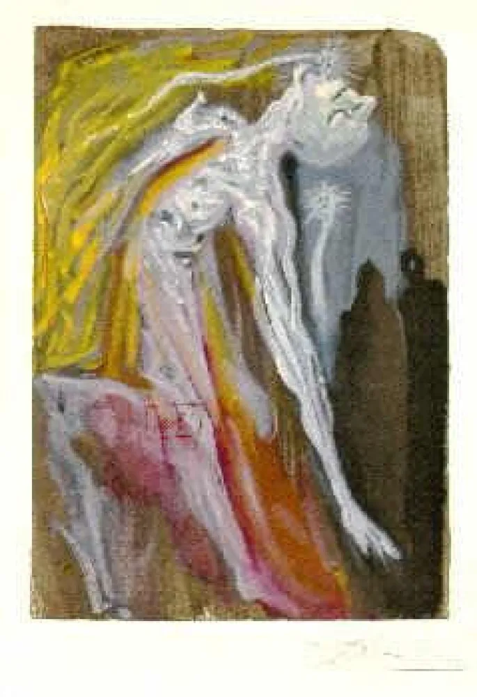 リトグラフ Dali - The Divine Comedy - Hell - Chant 9