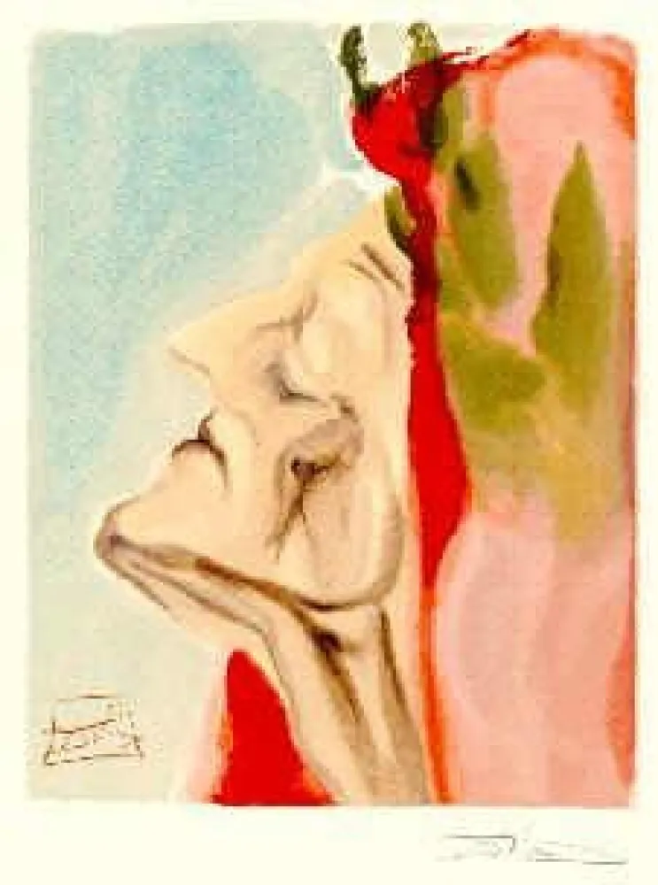 リトグラフ Dali - The Divine Comedy - Paradise - Chant 7