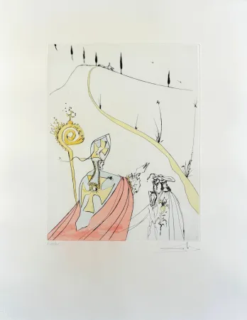 エッチング Dali - The Divine Love of Gala