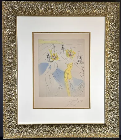 彫版 Dali - The Hippies Flower Woman at The Piano