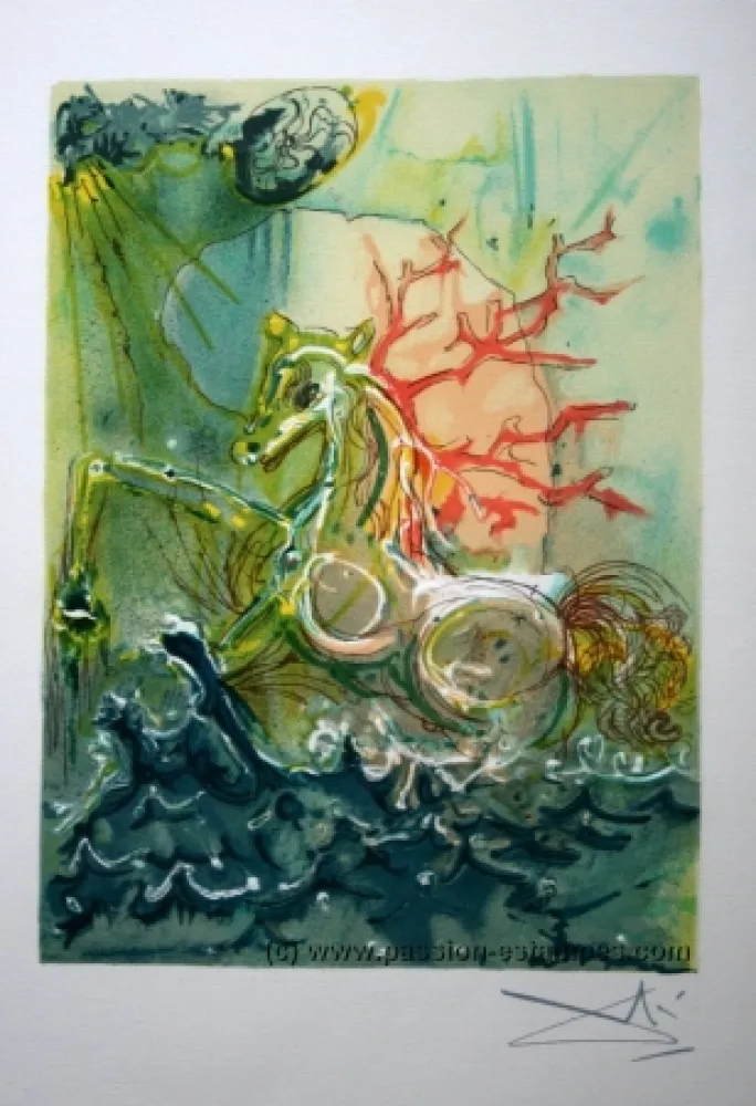 リトグラフ Dali - The Horses of Dalí - 