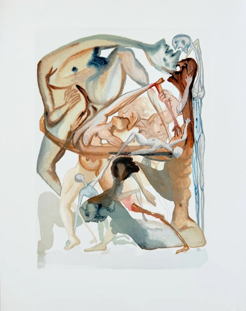 木版 Dali - The Inferno, Canto 11 - On the Edge of the Seventh Circle