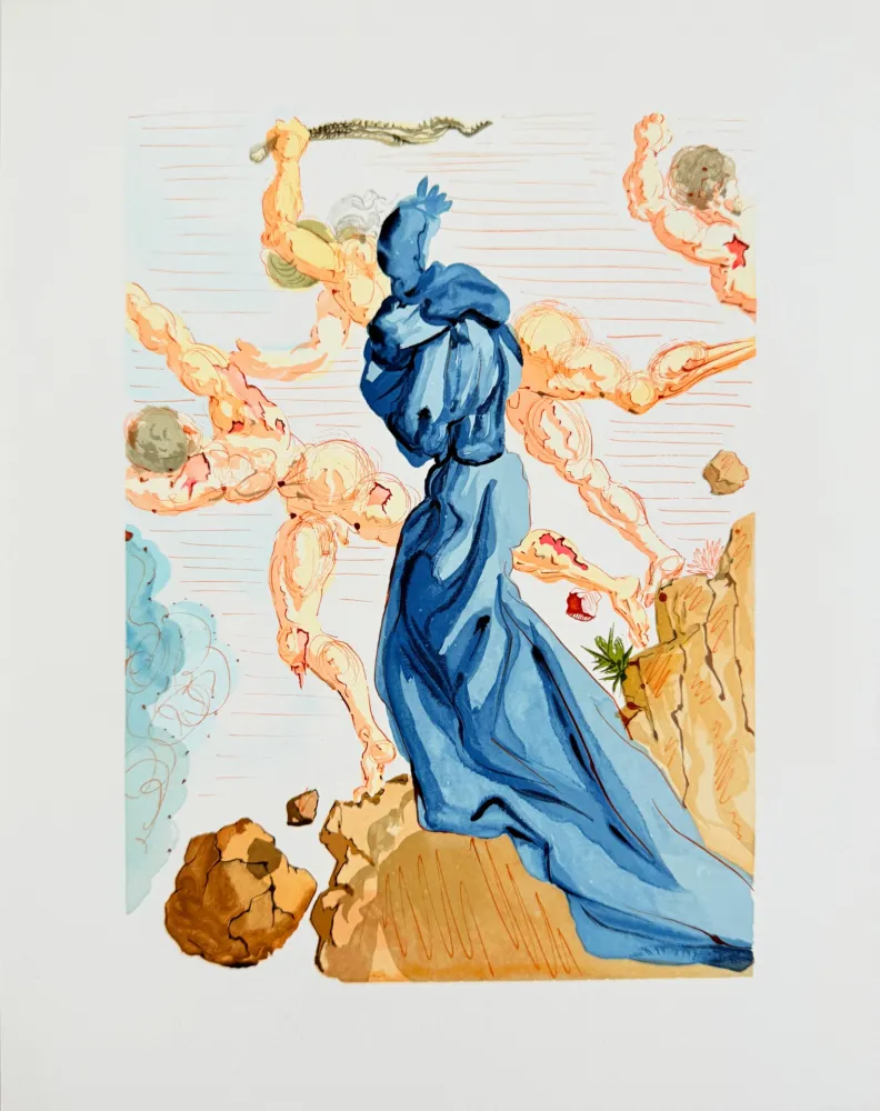 木版 Dali - The Inferno, Canto 15 - The Hard Margins