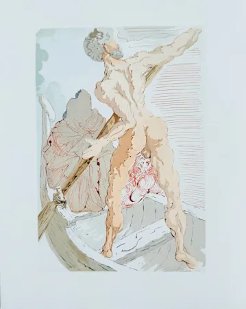 木版 Dali - The Inferno, Canto 2 - Virigil comforts Dante