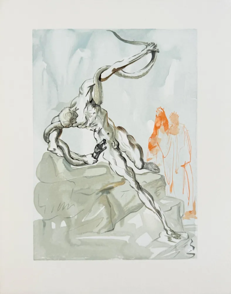 木版 Dali - The Inferno, Canto 24 - Les Voleurs