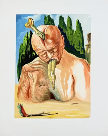 木版 Dali - The Inferno, Canto 27 - Un diable logicien