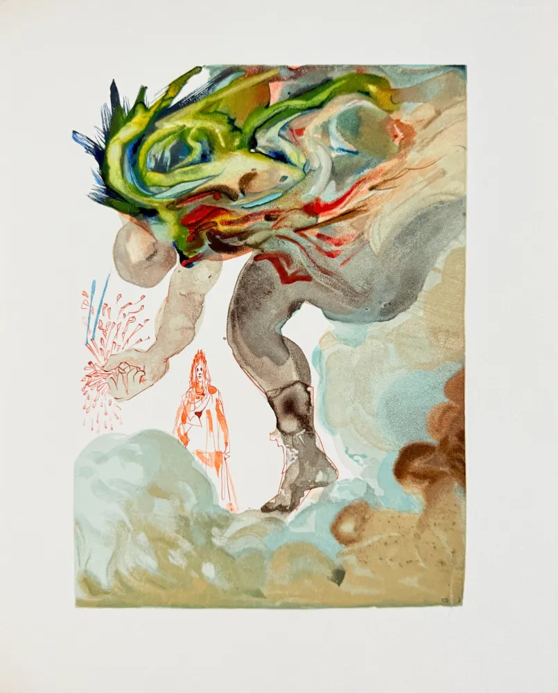 木版 Dali - The Inferno, Canto 31 - Les Géants