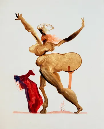 木版 Dali - The Inferno, Canto 33 -  Les Traitres envers leurs hôtes