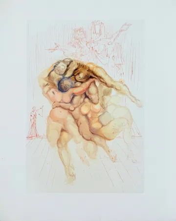 木版 Dali - The Inferno, Canto 8 - The Angry Ones