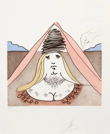 彫版 Dali - The Lady Dulcinea from Historia de Don Quichotte de la Mancha