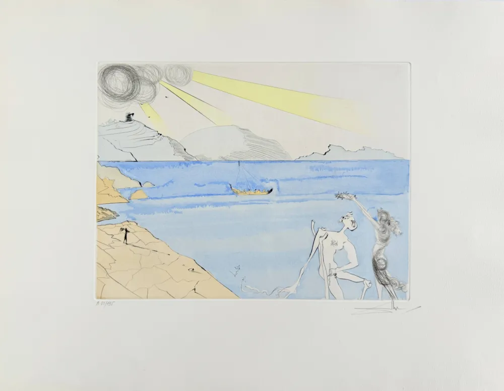 エッチング Dali - The Laurels of Happiness