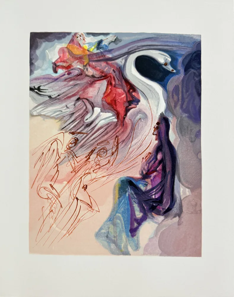 木版 Dali - The Paradise, Canto 19 - The Language of the Bird