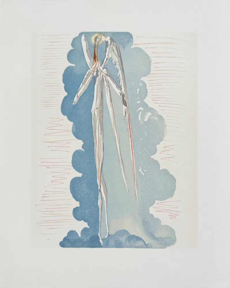 木版 Dali - The Paradise, Canto 22 - The Angel of the Seventh Sphere