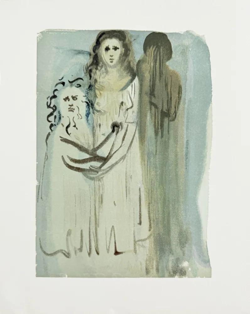 木版 Dali - The Purgatory, Canto 16 - In the Cloud of Angry Ones