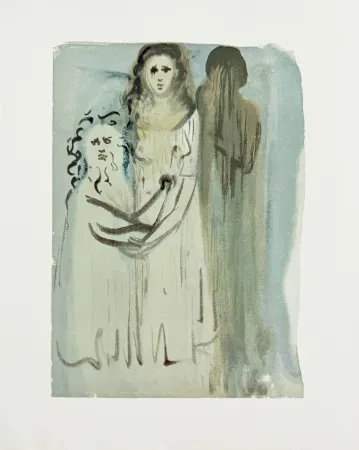 木版 Dali - The Purgatory, Canto 16 - In the Cloud of Angry Ones