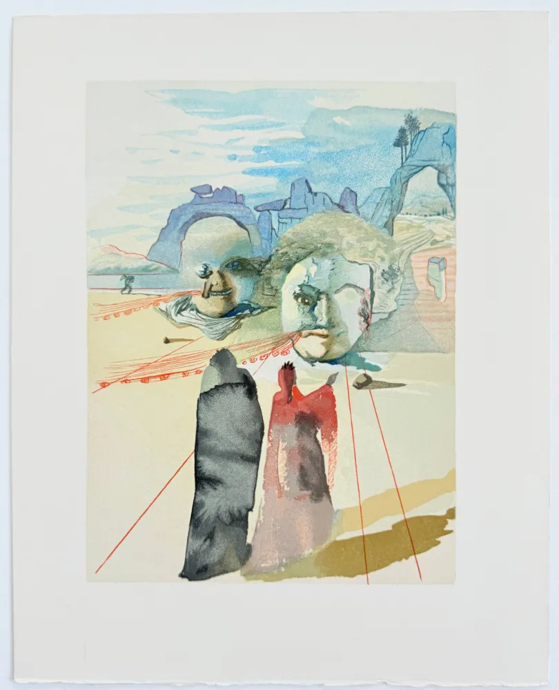 木版 Dali - The Purgatory, Canto 20 - Avarice and Prodigality