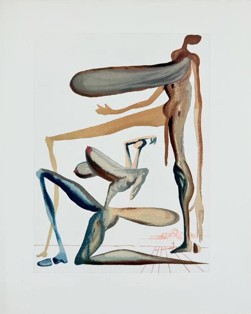 木版 Dali - The Purgatory, Canto 22 - Prodigality