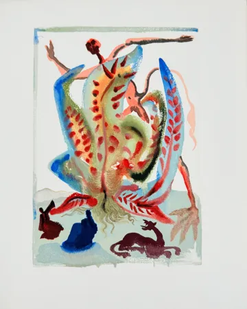 木版 Dali - The Purgatory, Canto 23 - Gluttony