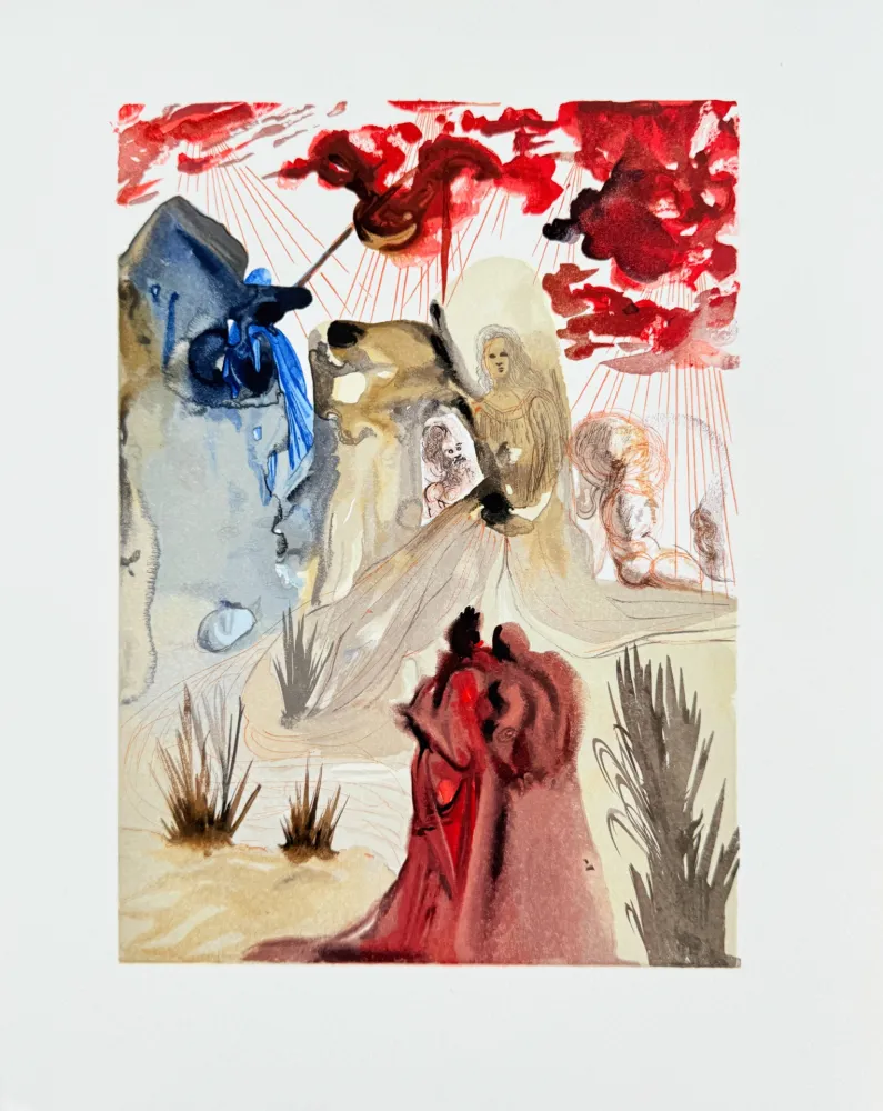 木版 Dali - The Purgatory, Canto 28  - The Divine Forest