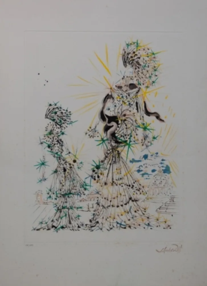 エッチング Dali - The scarf