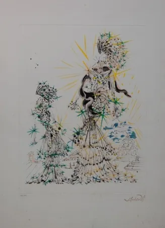 エッチング Dali - The scarf