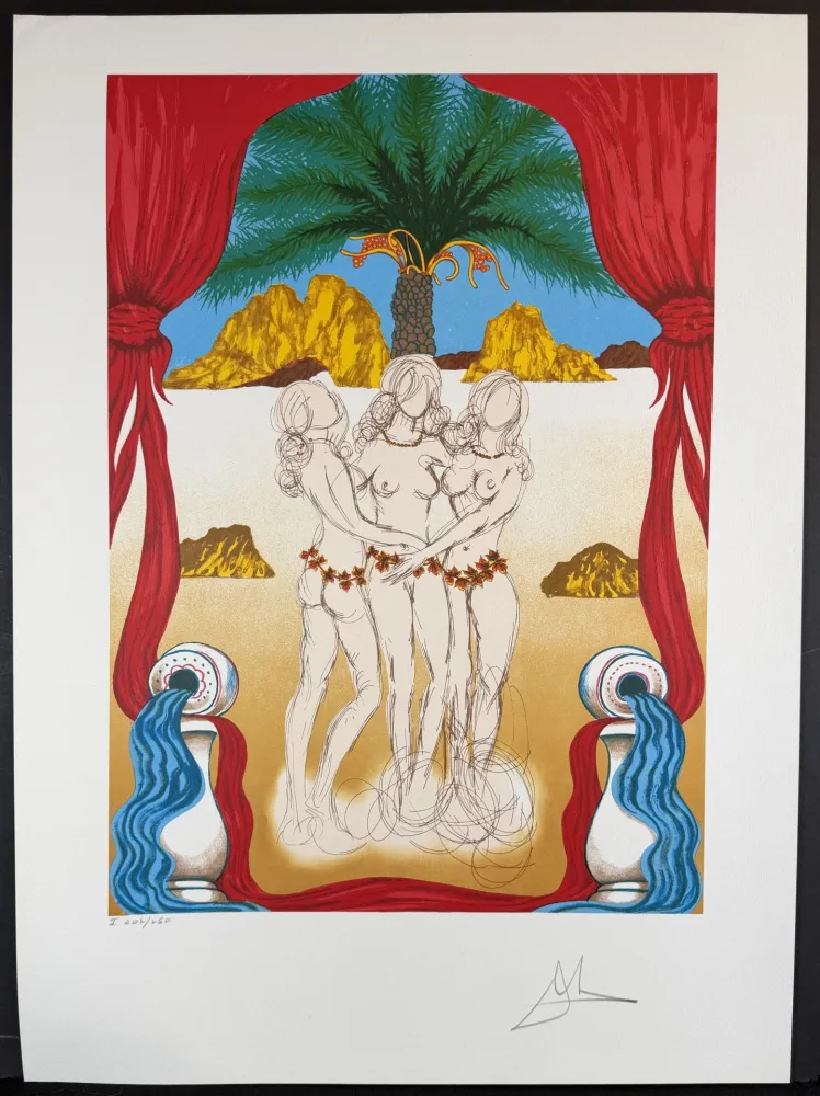 リトグラフ Dali - The Three Graces of Hawaii