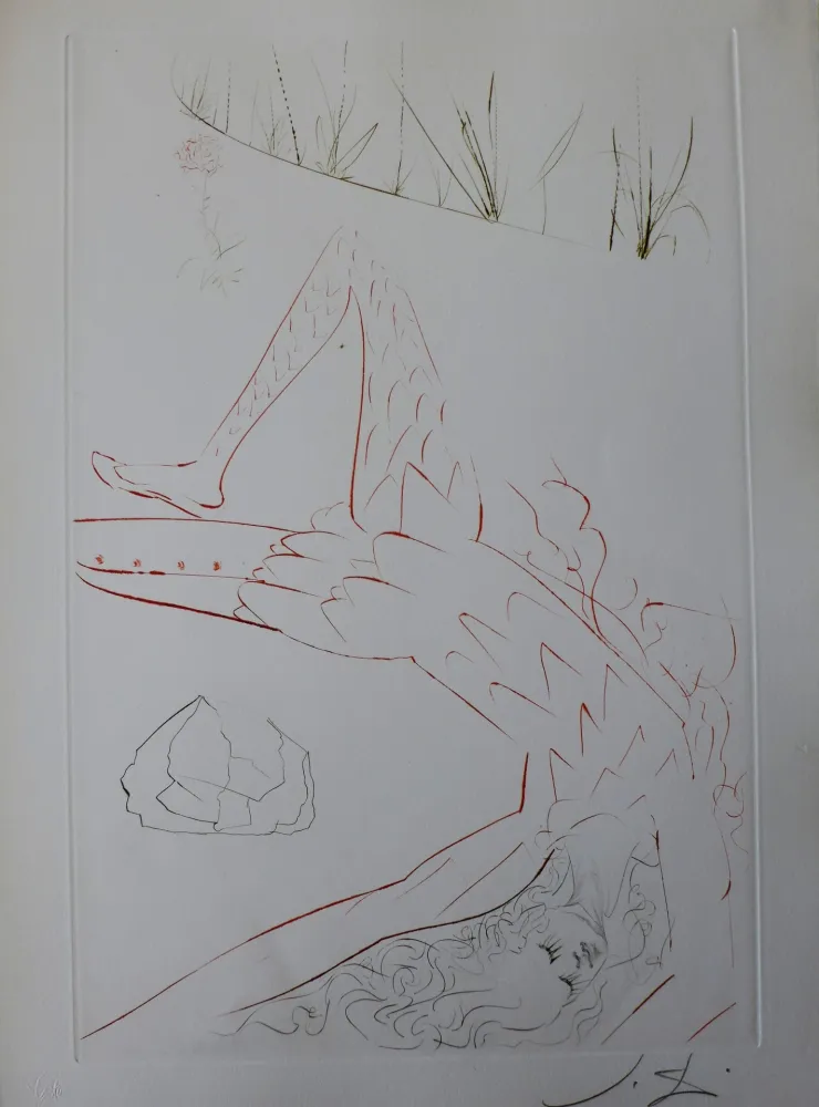 彫版 Dali - Tristan et Iseult : Tristan blessé