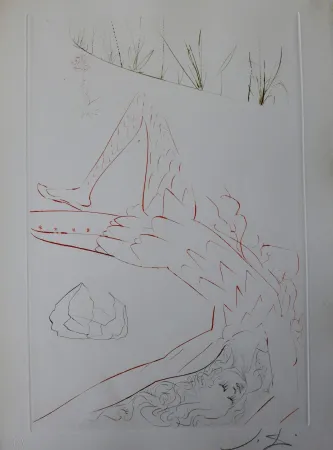 彫版 Dali - Tristan et Iseult : Tristan blessé