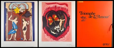 リトグラフ Dali - Triumph of Love Suite with Original Portfolio Case