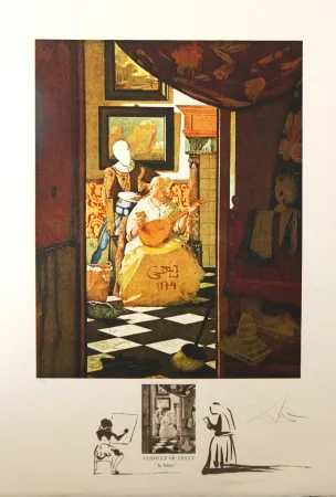 リトグラフ Dali - Vermeer 