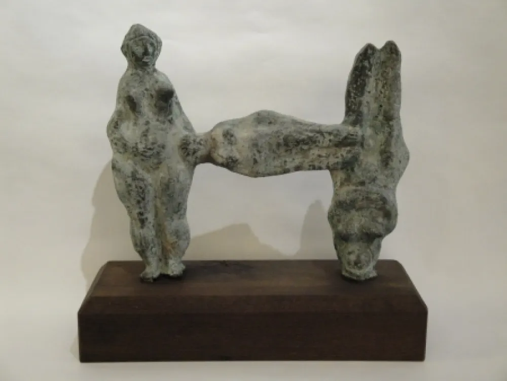 モノタイプ D'altri - (Relation) 3 weibliche Figuren. 