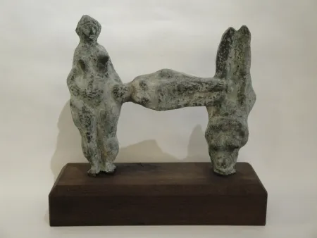 モノタイプ D'altri - (Relation) 3 weibliche Figuren. 