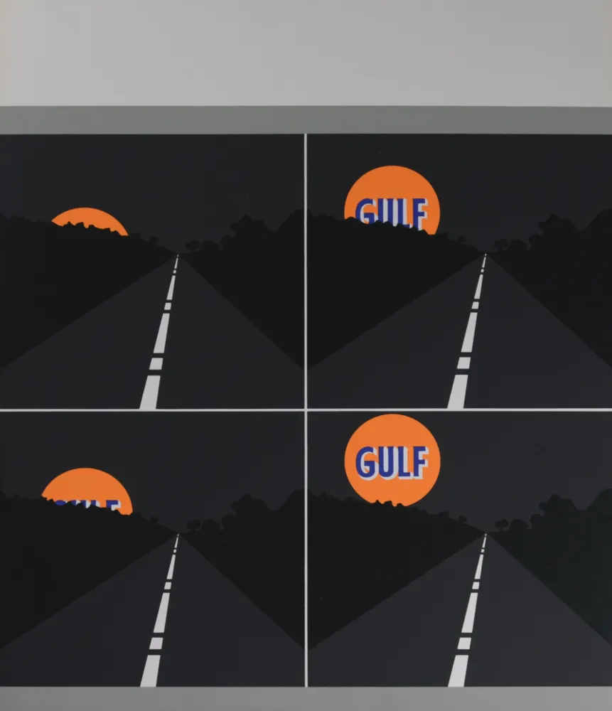 シルクスクリーン D'arcangelo - Abstract composition, 1971