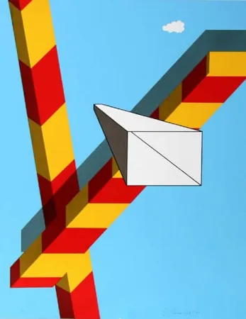 シルクスクリーン D'arcangelo - Landscape