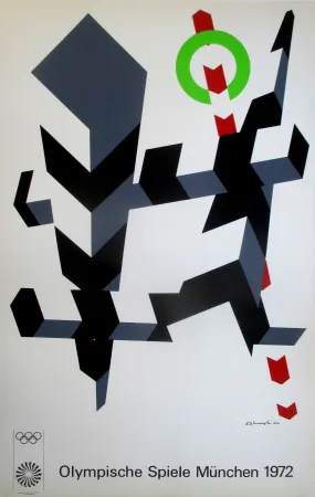 シルクスクリーン D'arcangelo - OL 1972 - original colour silkscreen