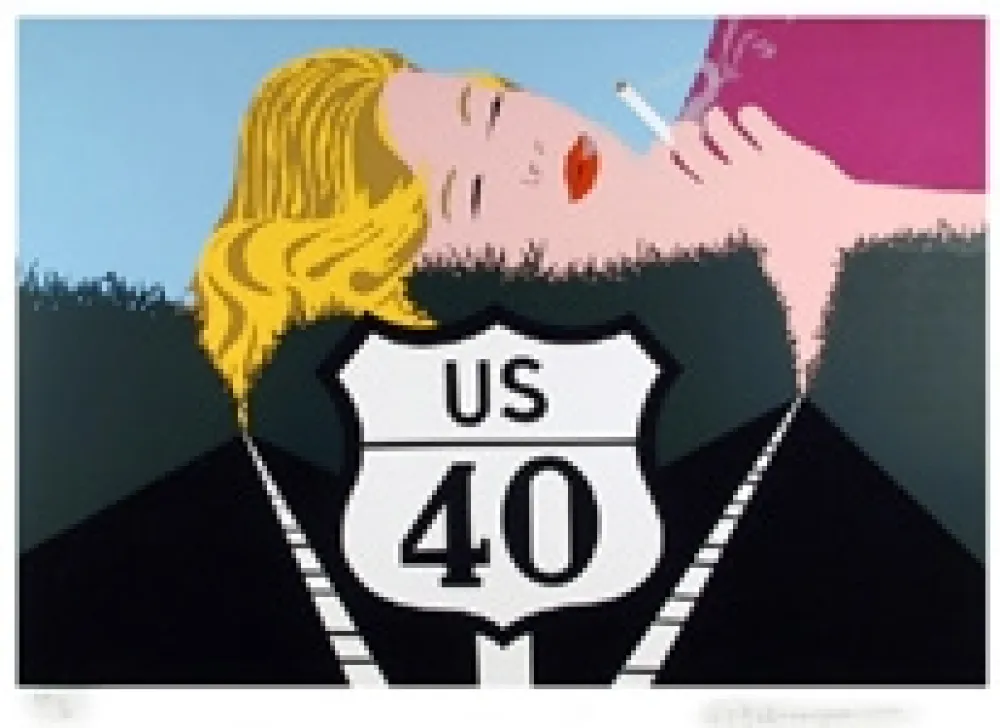 シルクスクリーン D'arcangelo - Smoke Dreams