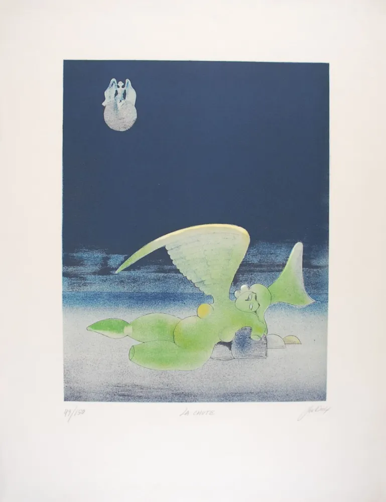 リトグラフ David - La Chute