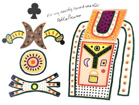 リトグラフ Davie - Hommage a Picasso.