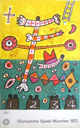 リトグラフ Davie - OL 1972 - original colourlithograph