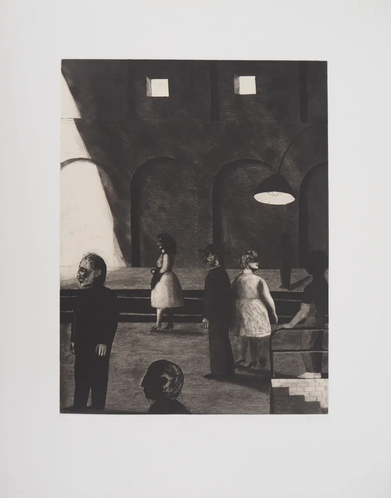 彫版 Davies - A la gare