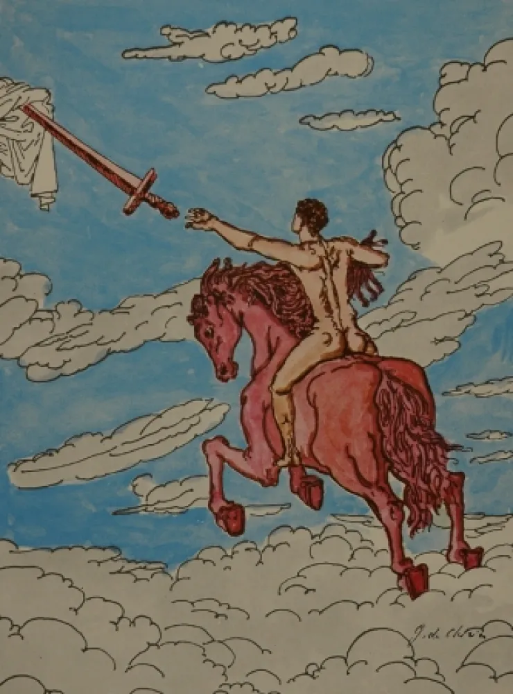 挿絵入り本 De Chirico - Apocalisse