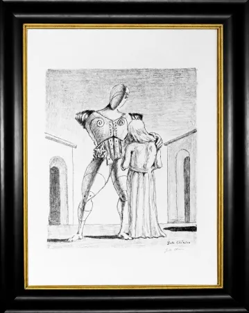リトグラフ De Chirico - Ettore e Andromaca I