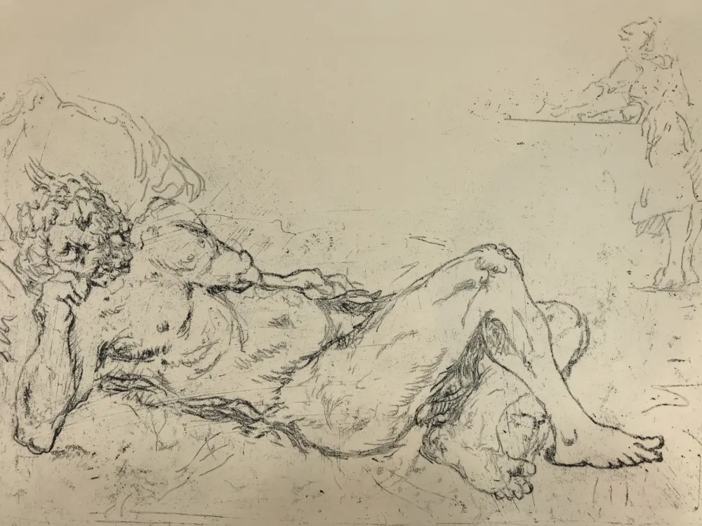 彫版 De Chirico - Fauno addormentato