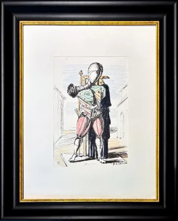 リトグラフ De Chirico - Giorgio De Chirico (1888–1978) - Manichino - 6-colour lithography - 1964