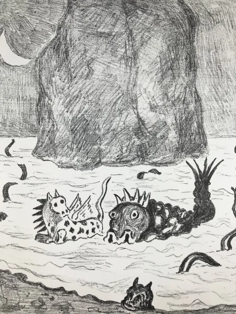 リトグラフ De Chirico - I Mostri