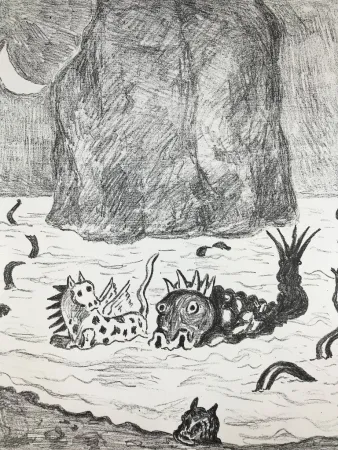 リトグラフ De Chirico - I Mostri