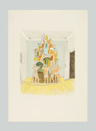 リトグラフ De Chirico - Il Trofeo