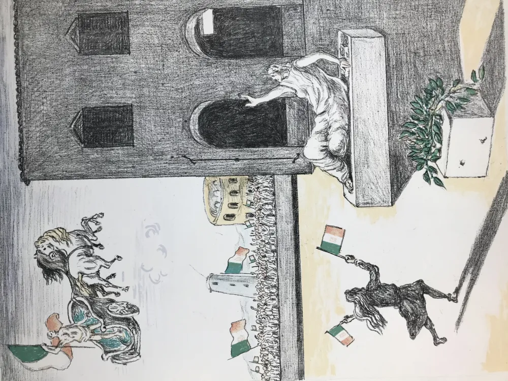 リトグラフ De Chirico - L'Italia del centenario 