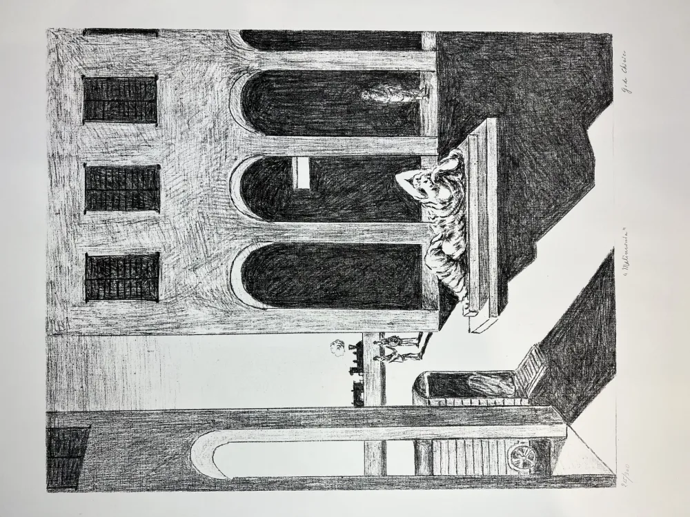 リトグラフ De Chirico - Malinconia